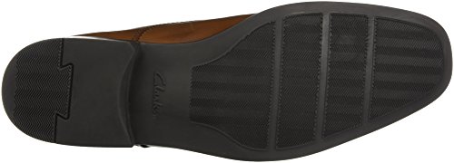 Clarks Tilden Walk, Zapatos de Cordones Derby, Marrón (Dark Tan Leather-), 43 EU