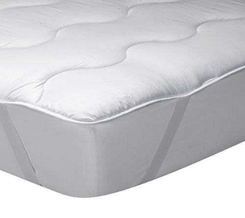 Classic Blanc - Topper/Sobrecolchón de fibra hipoalergenica, altura 3cm. 150x190cm-Cama 150 (Todas las medidas)