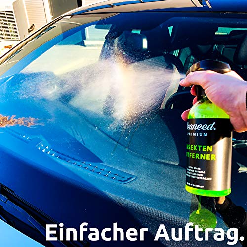 Cleaneed Eliminador de Insectos Premium – Fabricado en Alemania – Extra Fuerte, no Deja residuos, garantizado compatibilidad con la Pintura, fácil aplicación.