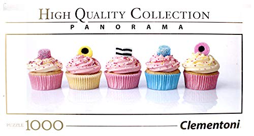 Clementoni-39425 Puzzle 1000 Piezas Panorama Cupcakes con Licor, Multicolor (39425.8)