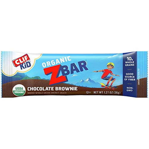 Clif Kid ZBar, Orgánico, Chocolate Brownie, 22.86-Onza, paquete de 18