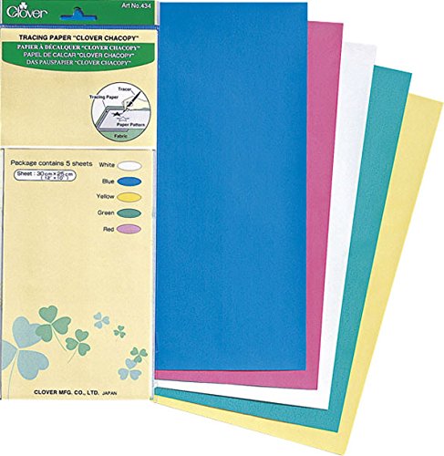 Clover Papel de Calcar, Verde, 32.5x12.5x3 cm, 5 Unidades