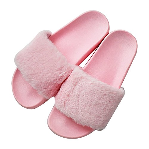 Coface Zapatillas-Mujer-Pantuflas-Sandalias-Planas,Antideslizante Pantufla Suela de Goma Deslizantes Slipper para Mujeres Señoras Interiores y Exteriores