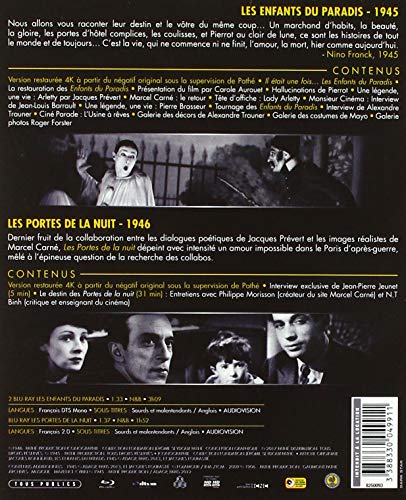 Coffret marcel carné 2 films : les portes de la nuit ; les enfants du paradis [Francia] [Blu-ray]