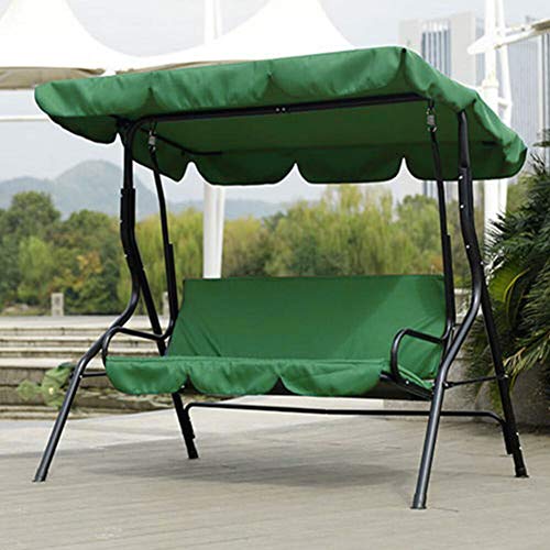 Cojín de Asiento de Columpio, Cojín de Cojín de Asiento de Hamaca de Jardín al Aire Libre Impermeable para Patio, 150x150x10cm, Tela de Tafetán de Poliéster 190T(Verde)