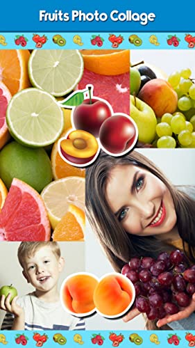 Collage de fotos de frutas