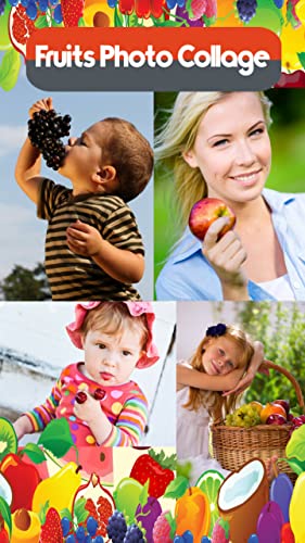 Collage de fotos de frutas