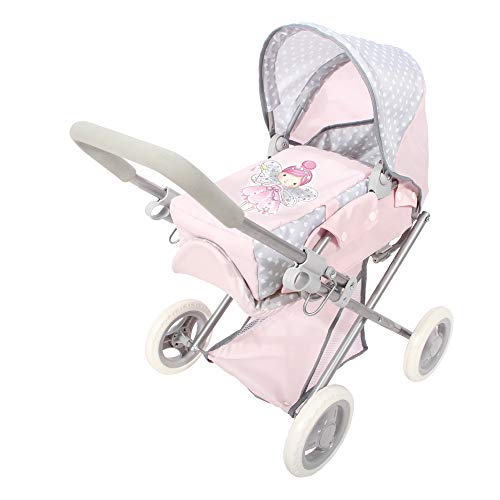 ColorBaby - Cochecito de muñecas plegable 3 en 1 Baby Hadas, Rosa (44920)