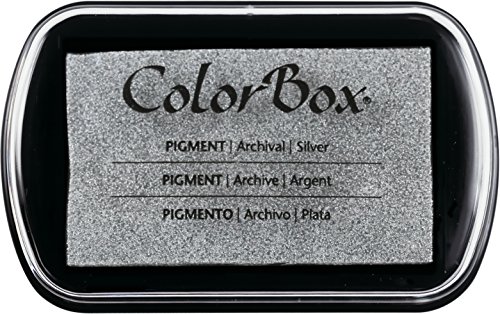 ColorBox - Tampón de Tinta pigmentada (metálico), Color Plateado