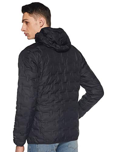 Columbia Delta Ridge, Chaqueta de plumas con capucha, Hombre, Negro (Black), Talla XXL