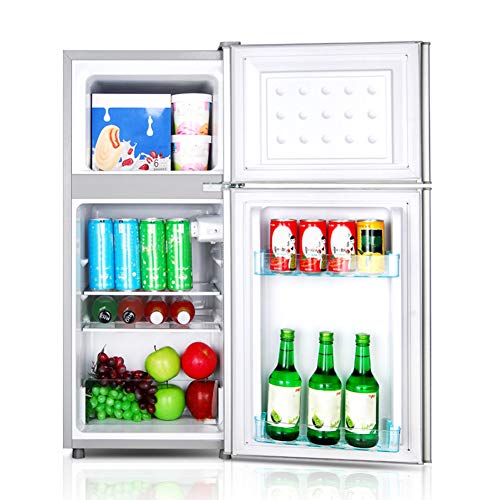 Combinación Nevera-Congelador, Minibar Pequeño, Nevera De 70 L, Congelador De 36 L, Nivel De Temperatura Ajustable De 7 Niveles, 106 L De Capacidad, 431X431x880mm,B