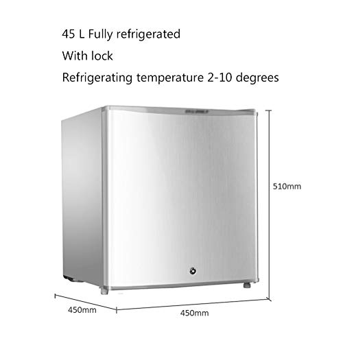 Congelador PequeñO Nevera Mini Frigorificos Refrigerador-Congelador PequeñO De Una Puerta Con Cerradura Y Refrigerador De Bajo Consumo Silenciosa ProteccióN