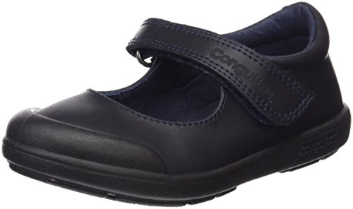 Conguitos Merceditas Colegial Lavable Velcro, Niñas, Azul (Marino 2), 26 EU