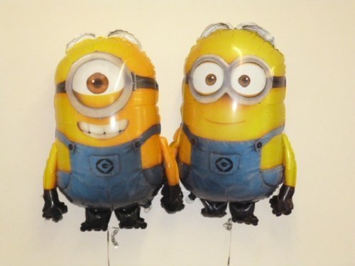 Conjunto de 2-30 "despreciable Me Minion hoja globos Dave y Stuart (CS126 + CS141)