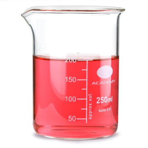 CONJUNTO DE BEAKERS DE MEDICIÓN DE CRISTAL DE 6 200ML