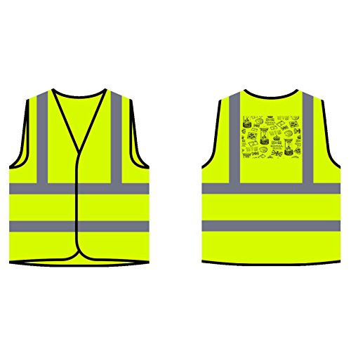 Conjunto de iconos de Royal Mail London Chaqueta de seguridad amarillo personalizado de alta visibilidad u191v