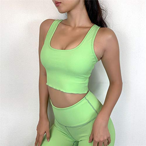 Conjunto de Ropa Fitness Deportiva para Mujer, De Las Mujeres de Moda de 2 Piezas Yoga Trajes Set Ajuste de la Colmena Scoop Sujetador Deportivo Superior y Entrenamiento de Las Polainas Gimnasia Ropa