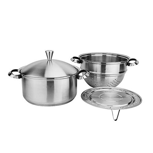 Conjunto sartenes con Sopa de residuos Separación Essential Home Pot Olla de la categoría alimenticia de Acero Inoxidable multifunción Que cuece el pote for la Cocina Pot Set para la Cocina