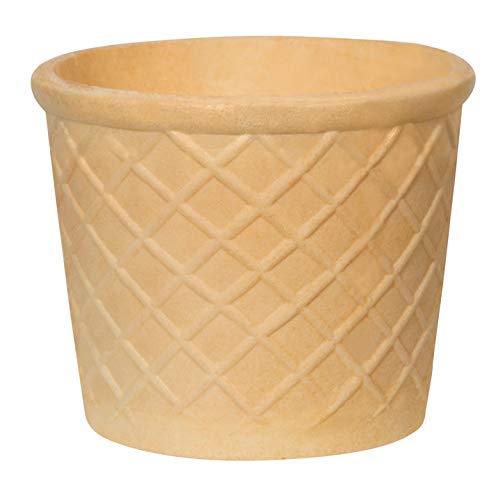 Cono de Helado | 250ml | 65xØ90mm | 12 pieza | Comestible Moldes para Muffin y Cupcake | Cuenchos para salsas y fruttas | Barquillos para helado, Cucuruchos