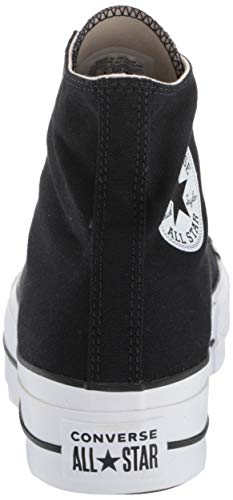 Converse Chuck Taylor CTAS Lift Hi, Zapatillas para Mujer, Negro (Black/White/White 001), 37 EU