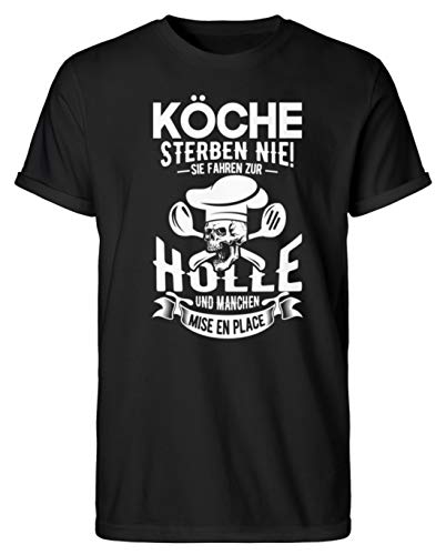 Coole-Fun-T-Shirts - Camiseta de manga corta para hombre, Algodón, Negro , L
