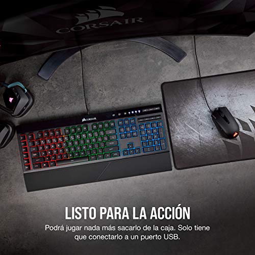 Corsair Harpoon RGB Ratón Óptico para Juegos, 6 000 PPP Óptico Sensor, Peso Ligero, 6 Botones Programables, Retroiluminación LED RGB, color Negro