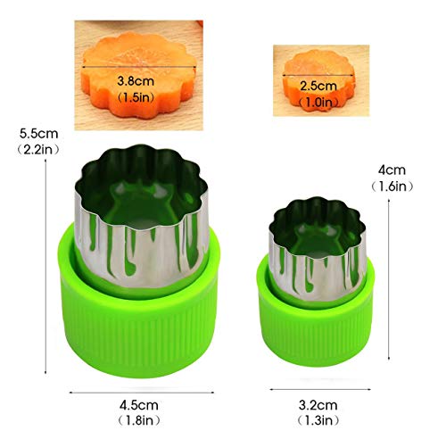 Cortadores de galletas，20 Piezas Cortadores de Vegetales de FrutasCortador de Vegetales Frutas Galletas Molde，Mini Moldes Para Galletas Establecen Moldes para Pasteles y Moldes de Queso Para Hornear