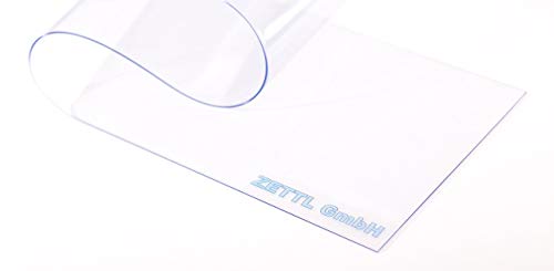 Cortina de fleje de PVC Cortina elástica industrial de 2x200 mm, transparente, completamente premontada, rieles de montaje galvanizados, resistente a la intemperie, protección contra salpicaduras