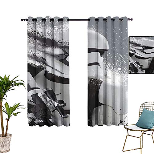 Cortinas Sdustin Star-Wars para sala de estar, 132 x 160 cm, cortinas personalizadas con aislamiento térmico