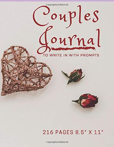 Couples Journal to Write In with Prompts 8.5" x 11" 216 Pages