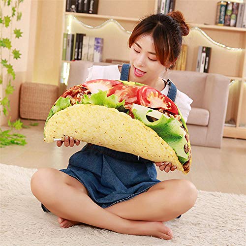 CPFYZH Desayuno de Dibujos Animados Vegetal Pancake Pillow Pollo Burrito Hombres y Mujeres Regalo de cumpleaños Peluche Muñeca-Pasta de Frijoles de Coco_Ver descripción Detallada