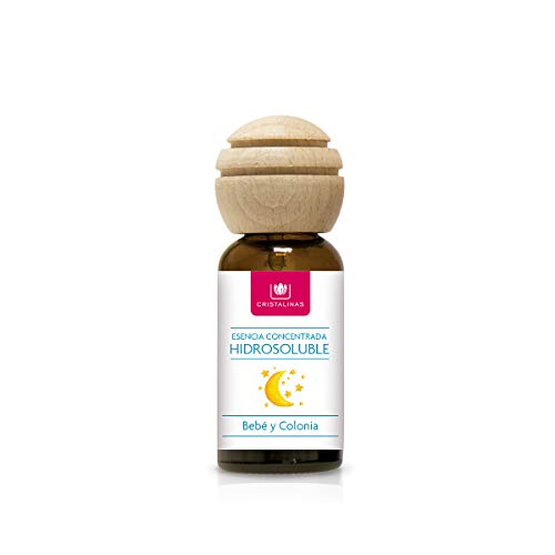 CRISTALINAS. Esencia para Humidificador ultrasonico. Esencia para difusor de Aromaterapia. Humidificarores. Aceite Natural. Esencia concentrada Hidrosoluble. 25ml. Aroma Bebé y Colonia.