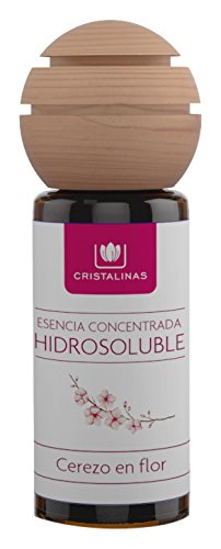 CRISTALINAS. Esencia para Humidificador ultrasonico. Esencia para difusor de Aromaterapia. Humidificarores ambientadores. Aceite Natural. Esencia concentrada Hidrosoluble. 25ml. Aroma Cerezo en Flor