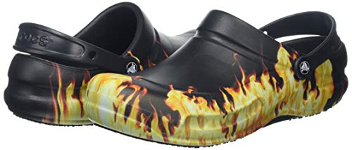 Crocs Bistro Graphic Clog, Unisex Adulto Zueco, Negro (Black), 39-40 EU