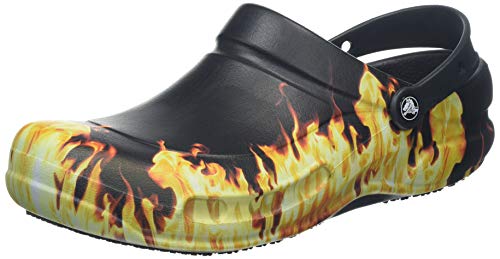 Crocs Bistro Graphic Clog, Unisex Adulto Zueco, Negro (Black), 39-40 EU