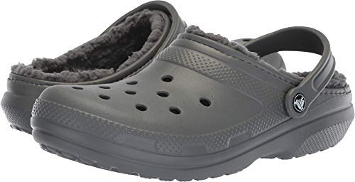 Crocs Classic Lined Clog, Zuecos Unisex Adulto, Gris (Slate Grey/Smoke), 43/44 EU