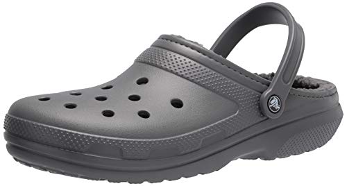 Crocs Classic Lined Clog, Zuecos Unisex Adulto, Gris (Slate Grey/Smoke), 43/44 EU