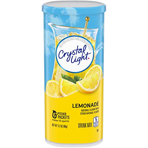 Crystal Light Lemonade Drink Mix, 3.2 oz, Makes 12 qt