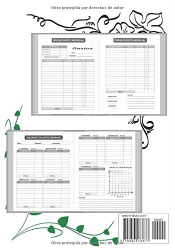 CUADERNO DE GASTOS MENSUALES: Libro de cuentas | gestiona tus ingresos y gastos con el planificador de presupuestos | Mensual | Rastreador de facturas ... | Diario de caja de facturas y compras