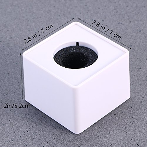 Cubo de ABS para micrófono, de la marca Pixnor, para poner el logo de la empresa, blanco