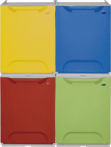 Cubo de Reciclaje Plástico Apilable (6 colores), Duett