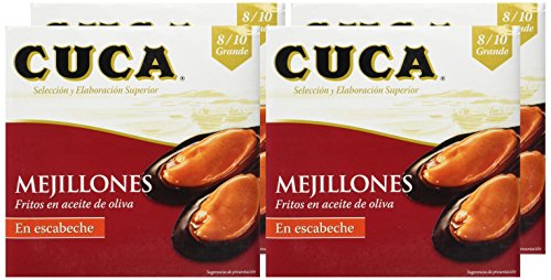 Cuca Mejillón Escabeche - 69 gr - [Pack de 4]