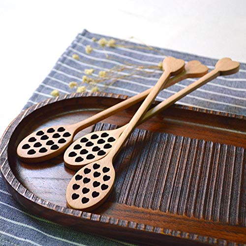 Cuchara De Miel De Madera Con Forma De Corazón De Panal, 30 Palos De Miel, Cuchara De Miel De Mango Largo, Accesorios De Té De Cuchara De Fiesta De Barra