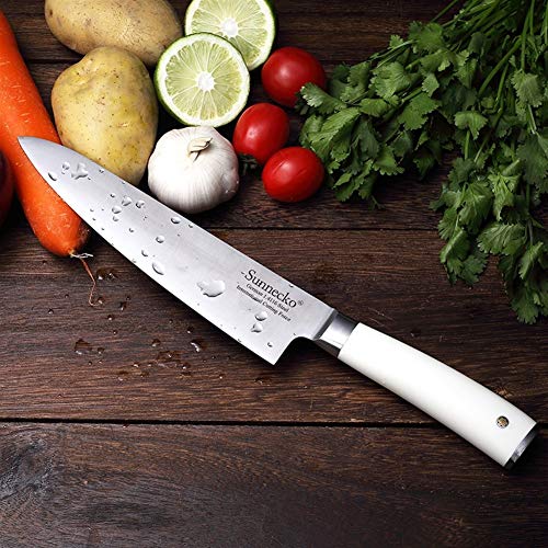 Cuchillo de alto carbón carne del chef y verduras maneja el cuchillo de acero inoxidable con caja de regalo