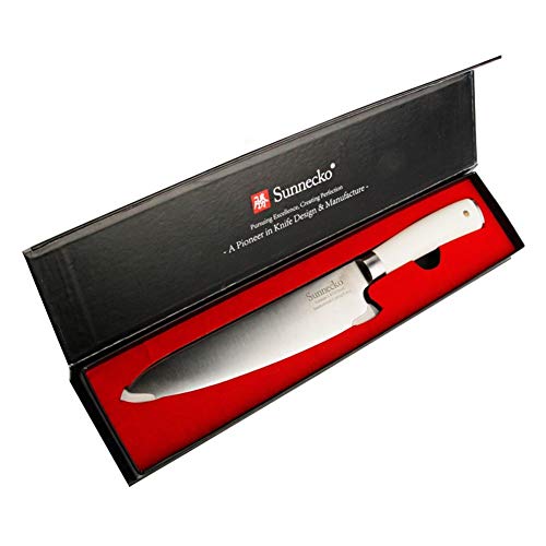 Cuchillo de alto carbón carne del chef y verduras maneja el cuchillo de acero inoxidable con caja de regalo