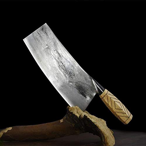 Cuchillo de cocina china forjado hecho a mano cuchillos de cocina cuchillo de cocina del restaurante Cocinero que rebana cuchillos tradicional Cleaver Super Sharp Cuchilla