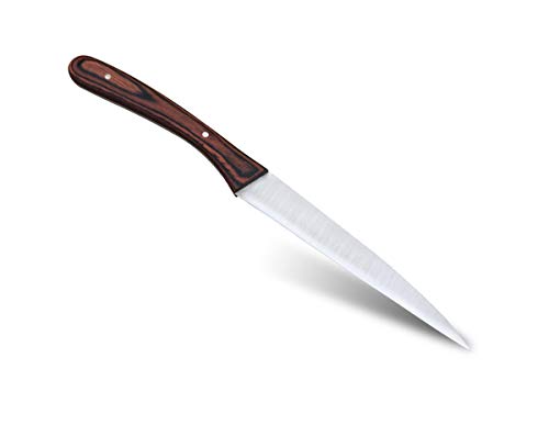 Cuchillo tallar fruta Cuchillo de tallar Mango de madera Cuchillo de cocina Para el tallado de alimentos de frutas y verduras y el corte diario de frutas en el hogar herramientas de cocina (One-Blade)