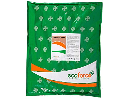 CULTIVERS Force Stone Harina de Roca (polvo de basalto). Fertilizante Ecológico a base de Silicio que aporta Microelementos para todo tipo de plantas (20 Kg)