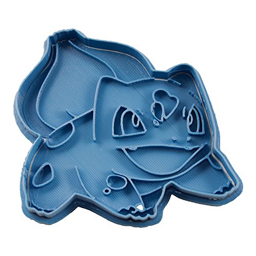 Cuticuter Bulbasaur Pokémon Cortador de Galletas, Azul, 8x7x1.5 cm