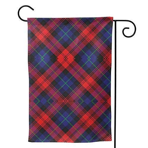 Cy-ril Estilo escocés Clan MacLachlan Tartan Plaid Bandera de Bienvenida Decoraciones para Fiestas navideñas Adorno Hogar Doble Cara 12.5 'x18'